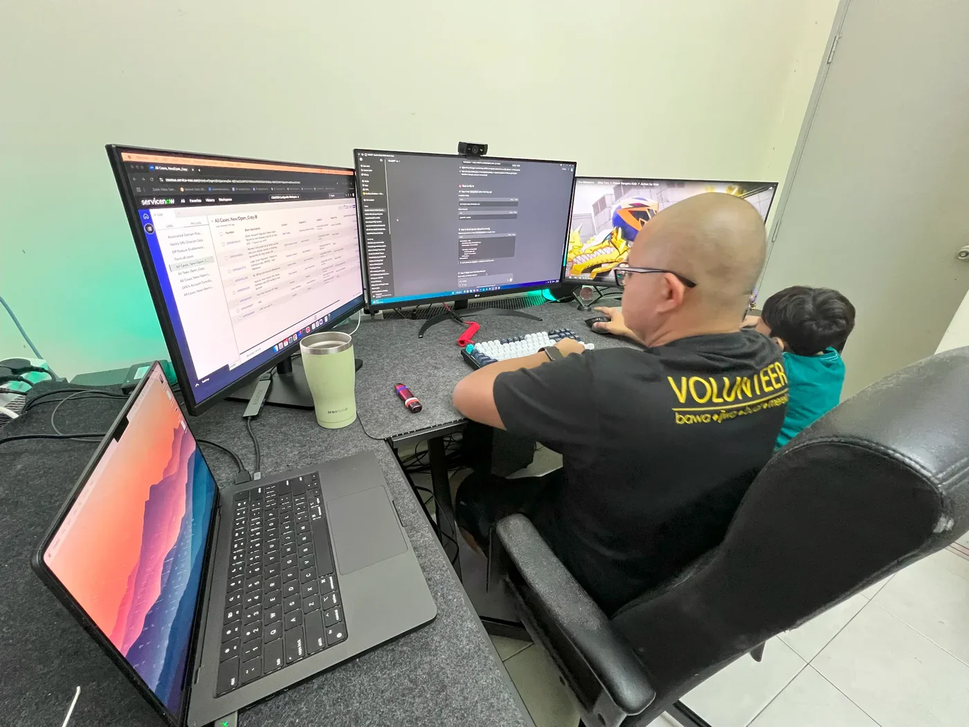 👨‍💻 Work-from-Home Dad: Firewalls, Coding, Cartoons & Dino Roars
